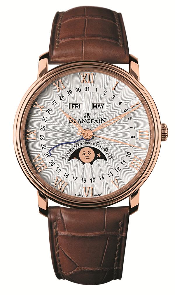 宝珀Blancpain Villeret经典系列全历月相半猎腕表