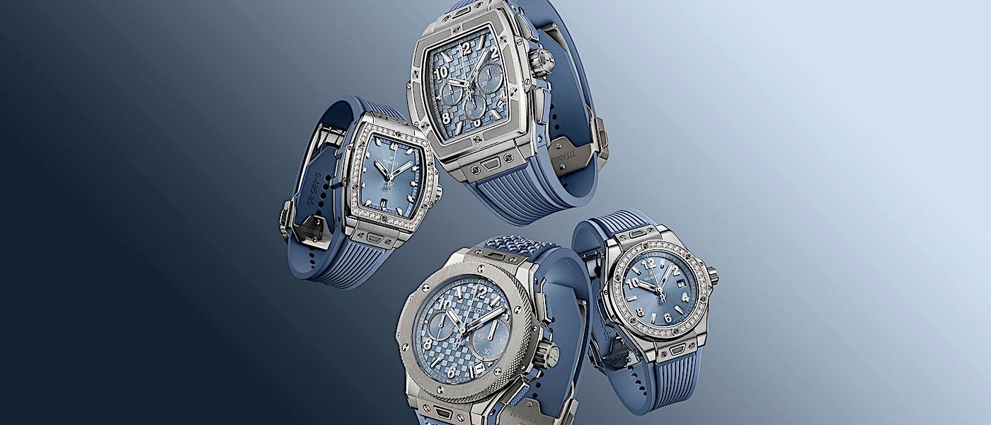 光影中的矿质蓝调：HUBLOT"潮苍蓝" 系列腕表