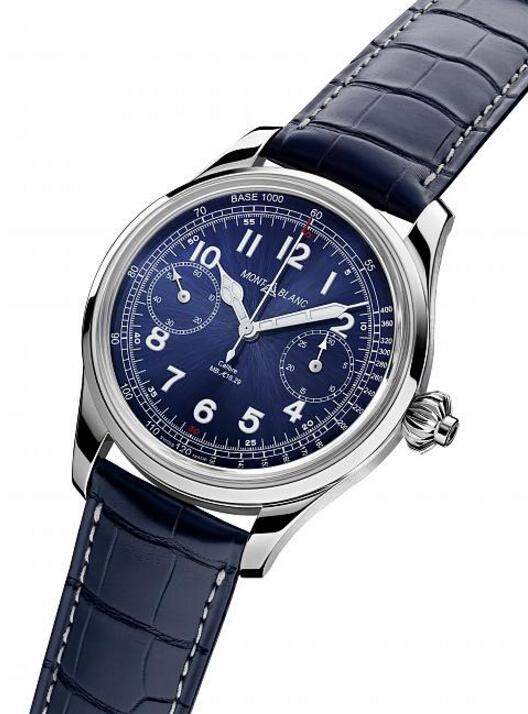 万宝龙1858系列测速计时码表蓝色限量版（限量100枚）