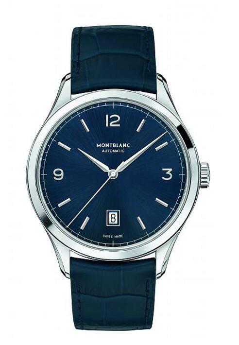 精钢材质／万宝龙MB 24.09自动上链机芯／时、分、秒、日期显示／防水30米／表径40mm 