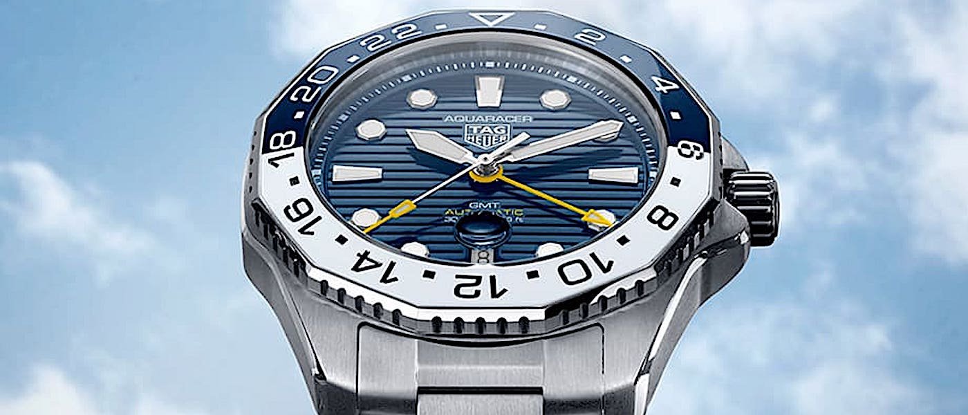 泰格豪雅Aquaracer 300米潜水表进阶两地时间功能 实用性再提升