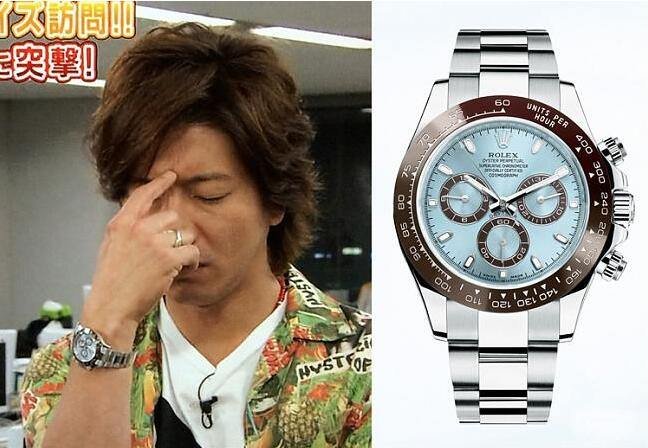 木村拓哉于电视节目中佩戴ROLEX Cosmograph Daytona Ref.116506