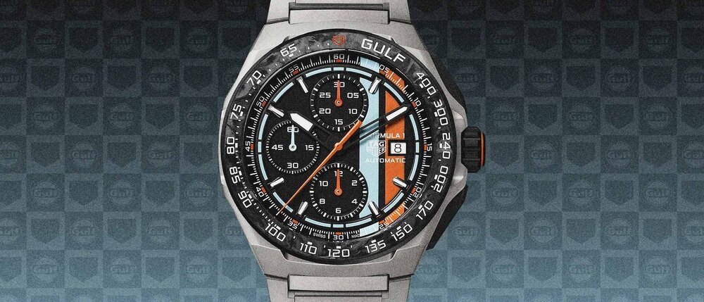  一抹蓝橙镌刻耐力赛荣光：TAG Heuer Formula 1 x Gulf 限量版计时腕表