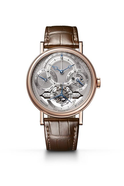  Classique Tourbillon Quantième Perpétuel 3797 BR 万年历陀飞轮腕表，以18K金镀银打造表盘，带有四款手工镌刻图案，备有独立编号及宝玑签名