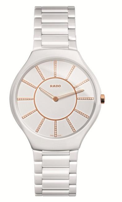 薄如蝉翼的RADO瑞士雷达表真薄系列腕表， 淡雅皎洁