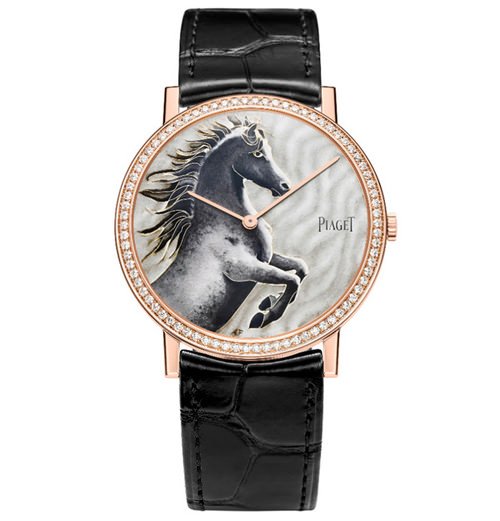 PIAGET Altiplano 掐丝珐琅腕表（18K玫瑰金、限量38只）
