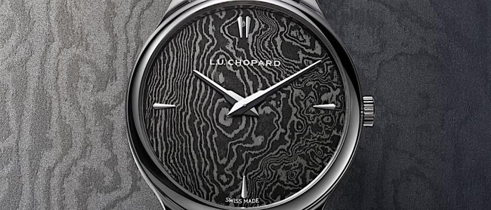 萧邦 L.U.C 面盘中的武士之魂 160 层大马士革钢淬炼的独特云纹