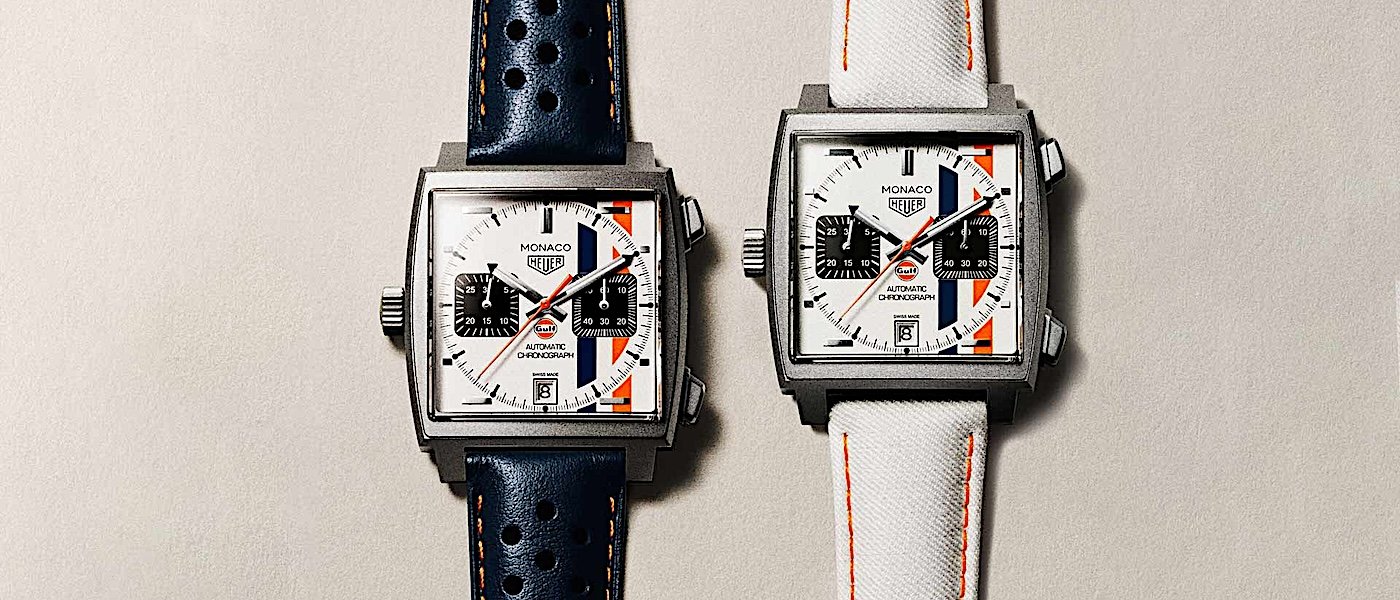 欢庆TAG Heuer成为F1大奖赛冠名合作伙伴，亮相三款全新Monaco腕表
