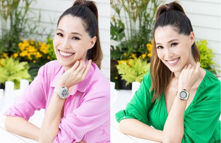 名模Akemi亲自演绎不同款式的Big Bang Integral炼带手表，烘托手表设计魅力。