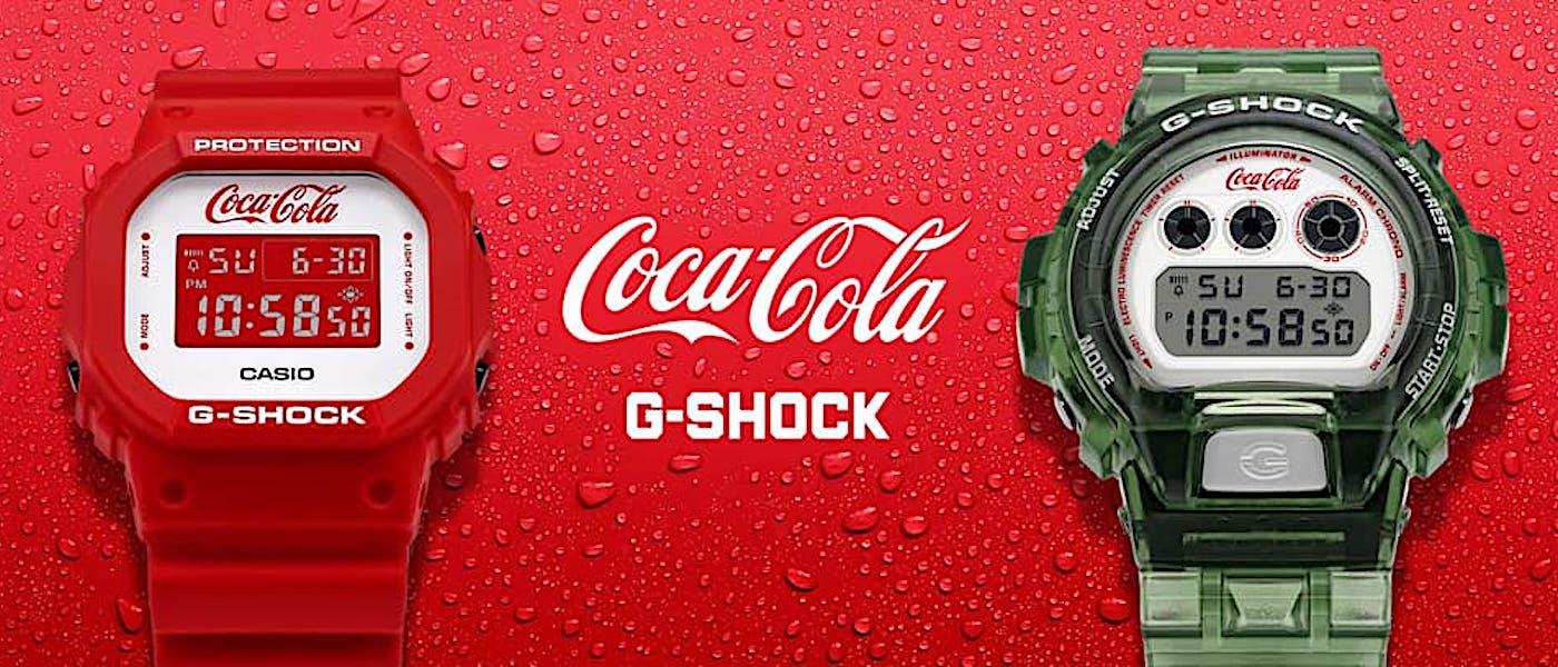 卡西欧G-SHOCK和可口可乐以DW5600和DW6900推出最新联名表