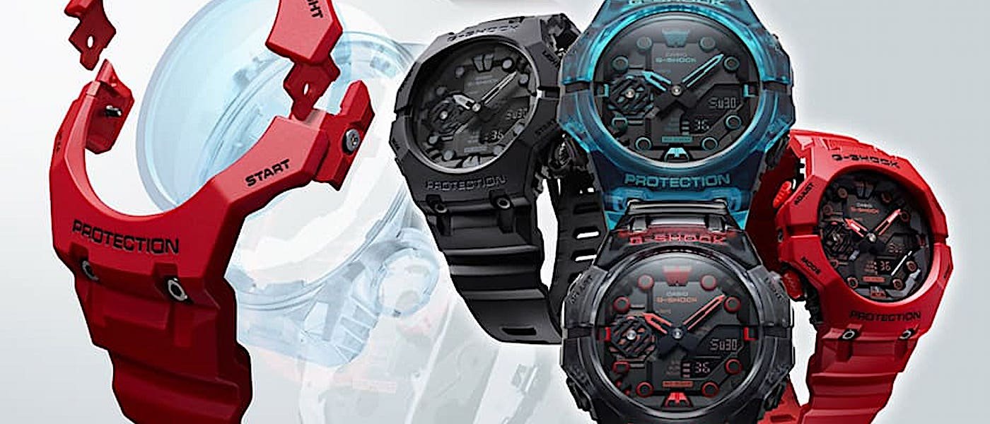G-SHOCK GA-B001系列表壳结构导入全新技术提升佩戴舒适度