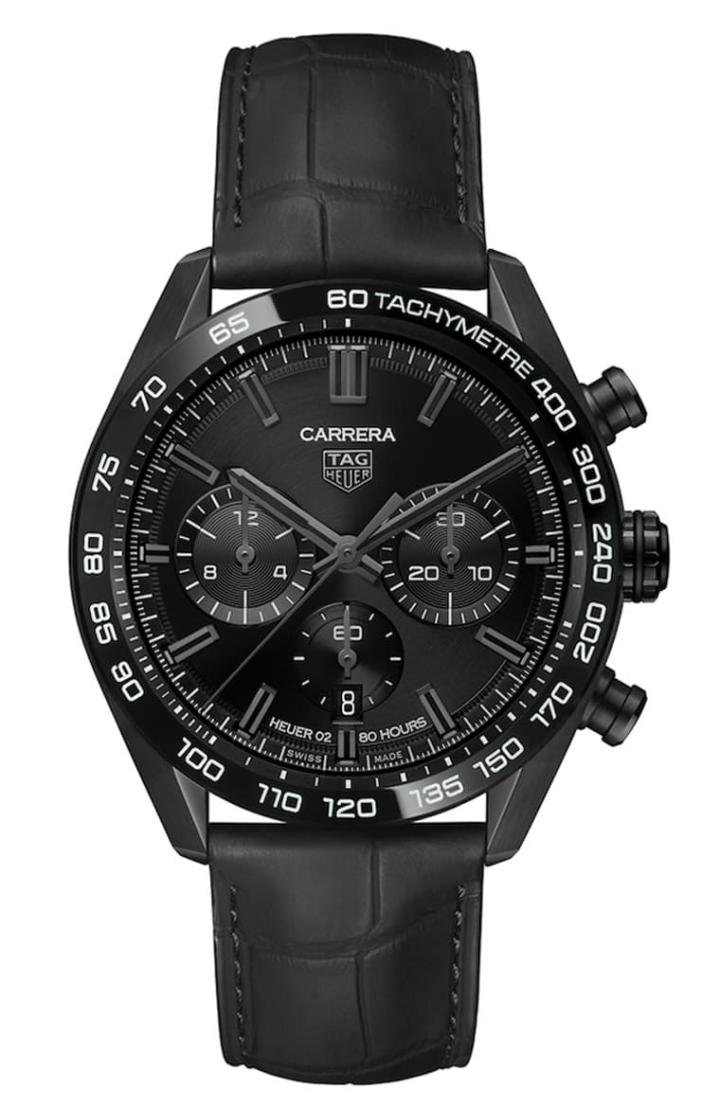 Carrera H02湛黑版限量计时码表