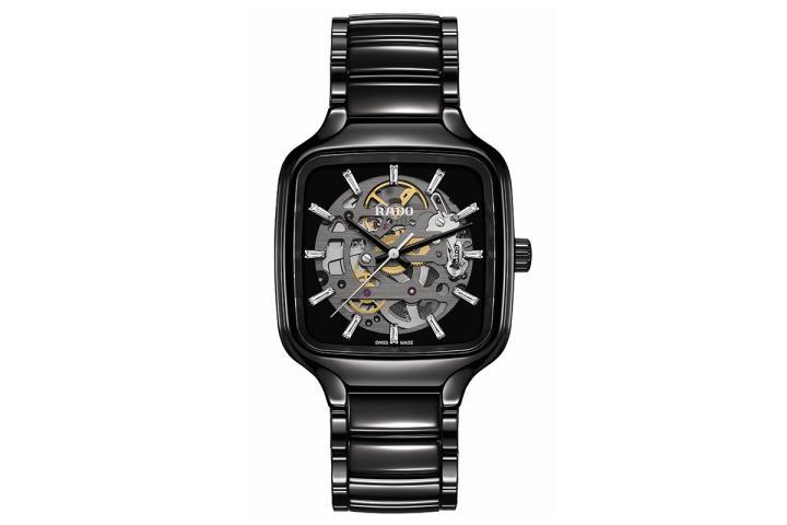 True Square 真我方形系列镶钻镂空腕表