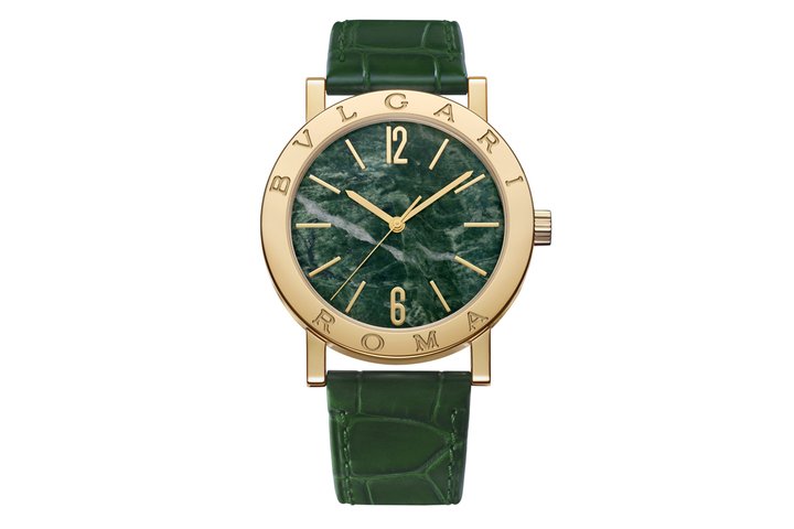 BVLGARI BVLGARI 50周年限量款黄K金绿色大理石面盘腕表