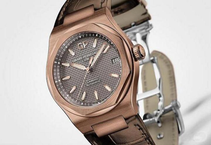GP则为此次拍卖会特别捐出 Laureato独家特别版腕表，亮点在于该系列首见的青铜材质