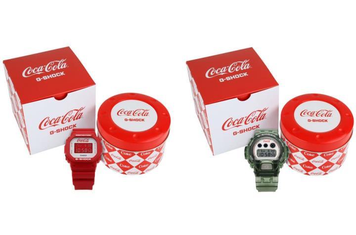 两款可口可乐联名表都配备相同的特殊设计外包装，展现浓浓的可乐文化风格。