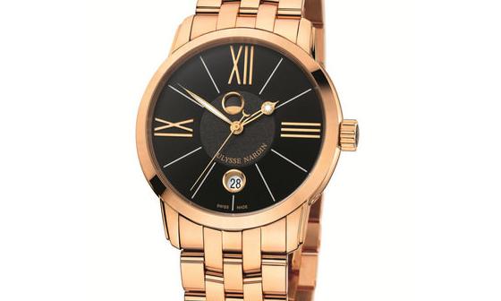 雅典表鎏金沁月系列经典时计，非凡缔造，独特设计，玫瑰金表壳光彩夺