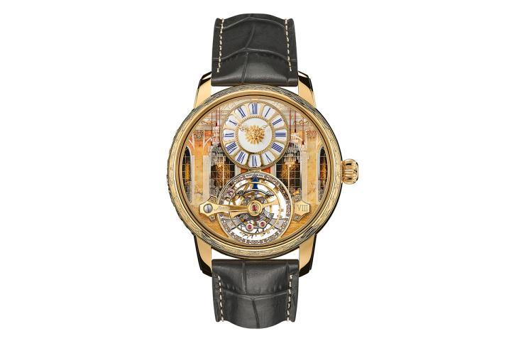 明星传承系列悬浮外置陀飞轮腕表凡尔赛宫限量版 8