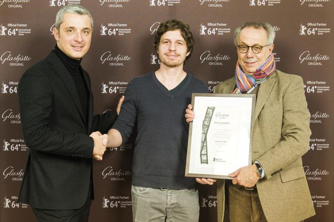 格拉苏蒂 原创全球副总裁Dieter Pachner与「德国制造 －视角奖」Sebastian Mez 得主及柏林国际电影节大会主席Dieter Kosslick之合照