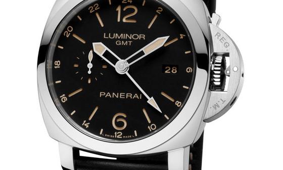 LUMINOR 1950 44毫米3日动力储存两地时间自动精钢腕表PAM00531样式经典、大器
