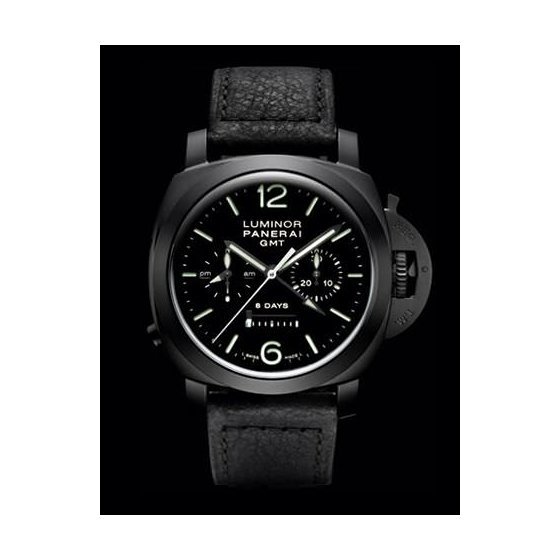 Panerai 沛纳海LUMINOR 1950陶瓷8日 CHRONO MONOPULSANTE GMT