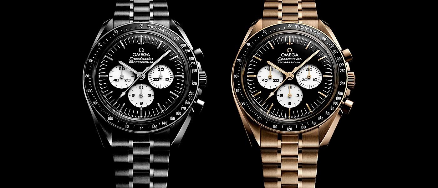 来自宇宙的极致之黑，Omega 登月表亮相全新 "反熊猫" 设计！