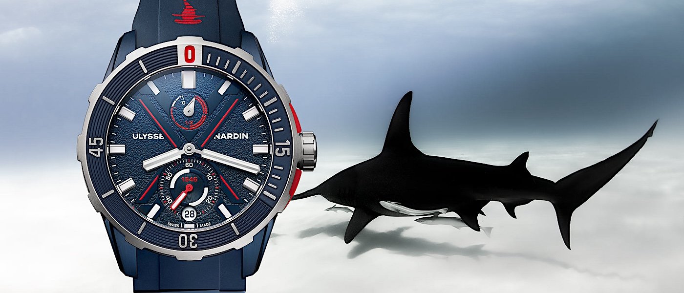 共赴深海：ULYSSE NARDIN Diver锤头鲨特别款