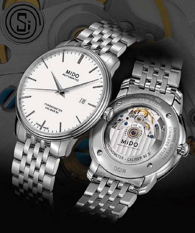 MIDO美度表，在迎向百年前夕推出全新机芯，使用硅游丝的Baronceli Caliber 80 Chronometer Si 永恒系列80小时天文台认证硅材质腕表