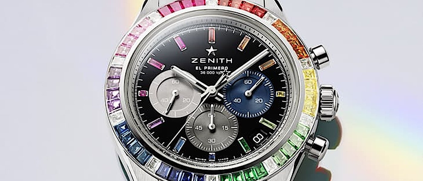 真力时Chronomaster Sport升级彩虹圈 白金与宝石融合展现奢华质感