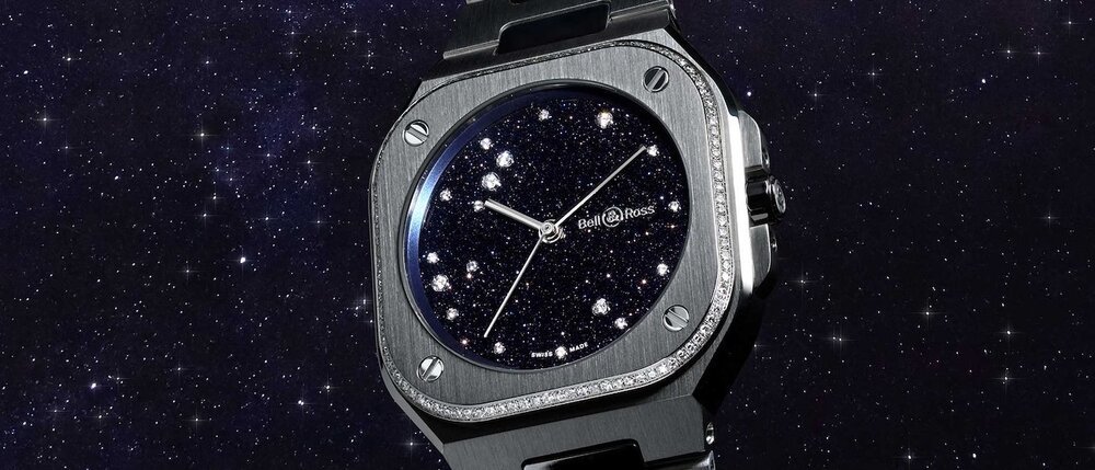 苍穹落腕，星钻成鹰：BELL & ROSS BR-05 36mm Blue Diamond Eagle Diamond