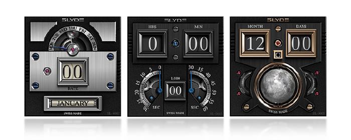 三种版本的 Slyde 数码陀飞轮