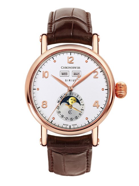 CHRONOSWISS Sirius Triple Date天狼星三历腕表（18K玫瑰金）