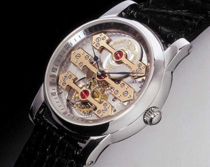 ★芝柏GIRARD-PERREGAUX：三金桥陀飞轮表（1991年）