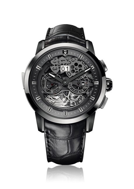 CHRISTOPHE CLARET Allegro腕表以白金及5级钛金属无烟煤PVD 处理表盘，限量发行20枚