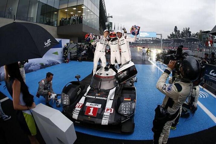 The winners after the line crossing