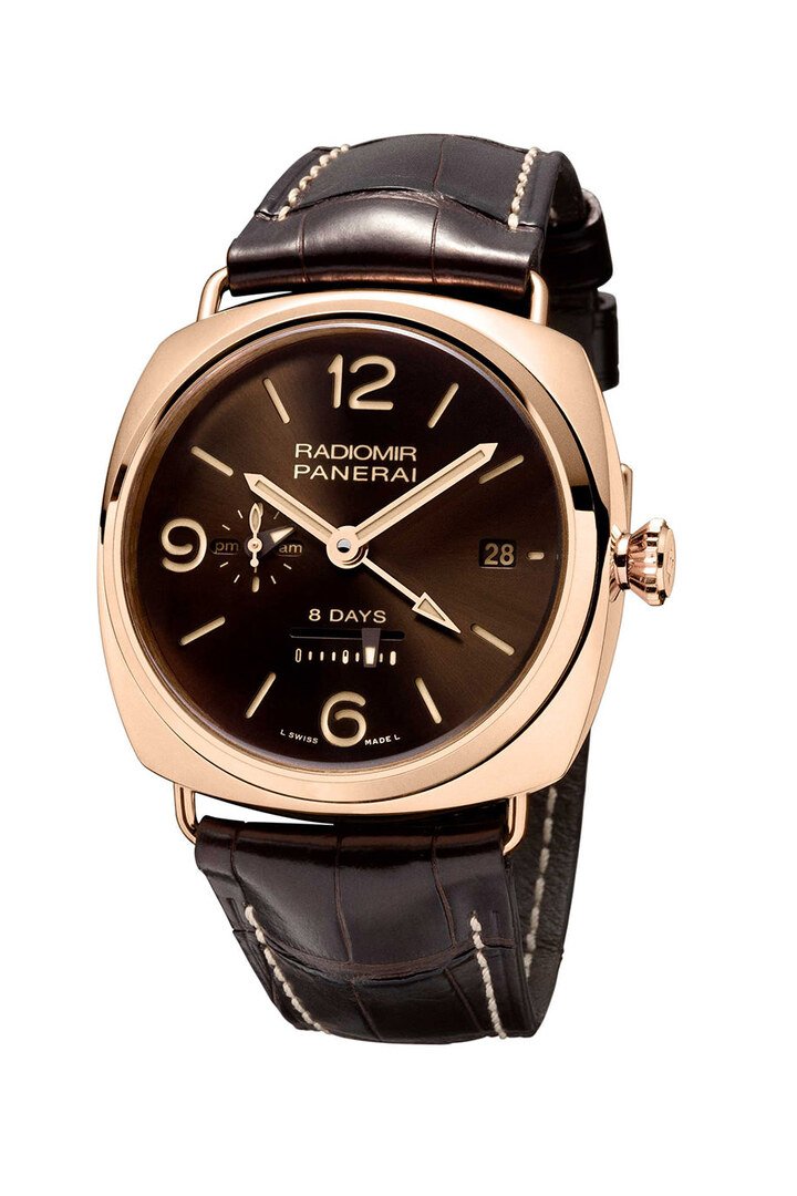 最佳男表奖入围表款之沛纳海 (Panerai) Radiomir 8 days GMT Oro Rosso 45 mm