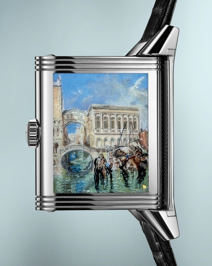 Reverso Tribute Enamel ‘Turner Series' 翻转系列透纳画作珐琅腕表 "威尼斯：叹息桥" 款