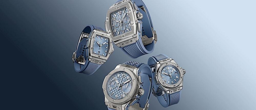 光影中的矿质蓝调：HUBLOT"潮苍蓝" 系列腕表