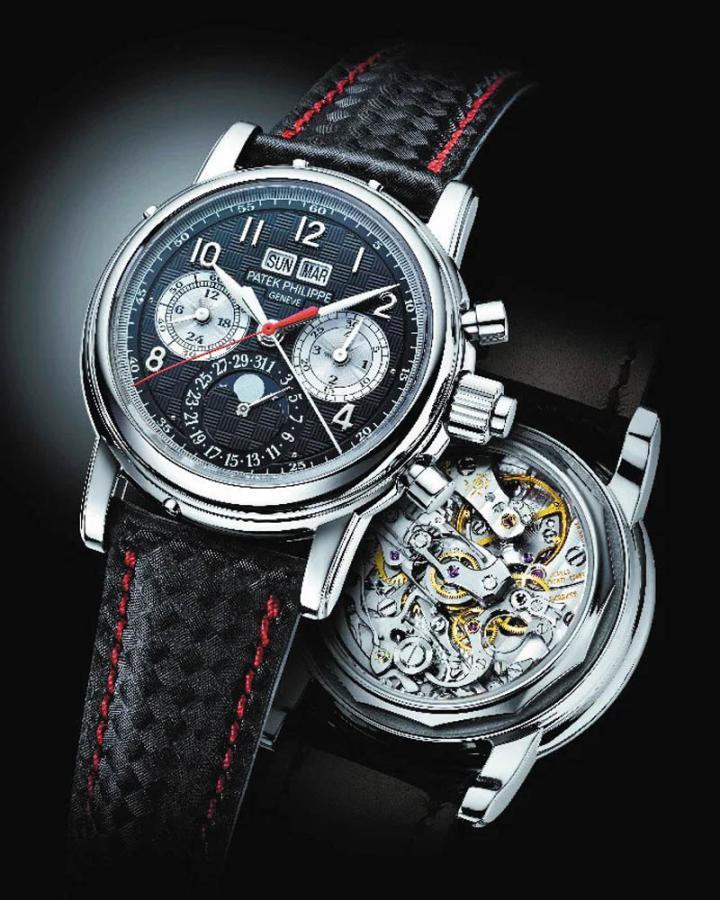 登场于 2013 年 Only Watch 慈善拍卖会的 Ref. 5004T 追针计时万年历钛金属腕表，最终成交价 3,625,000 瑞士法郎。