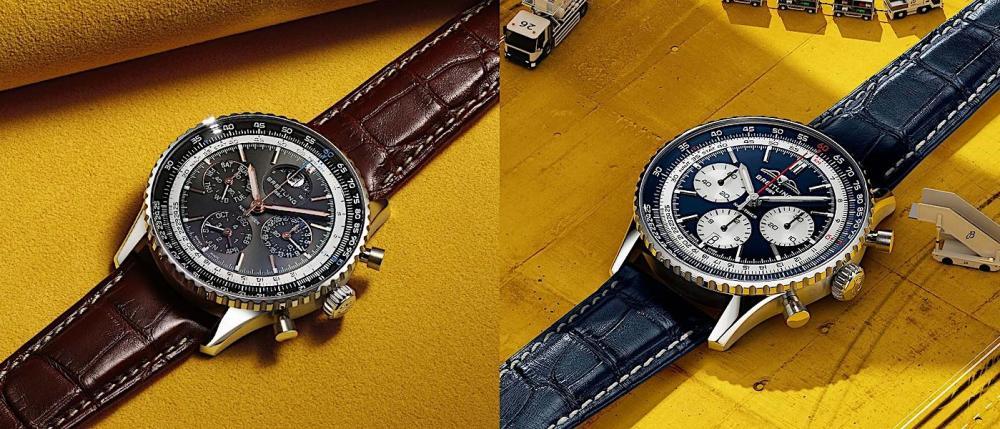 百年灵再续飞行传奇，Navitimer 推出新款 B19 万年历计时腕表、致敬协和号启航 50 周年 B01 计时腕表