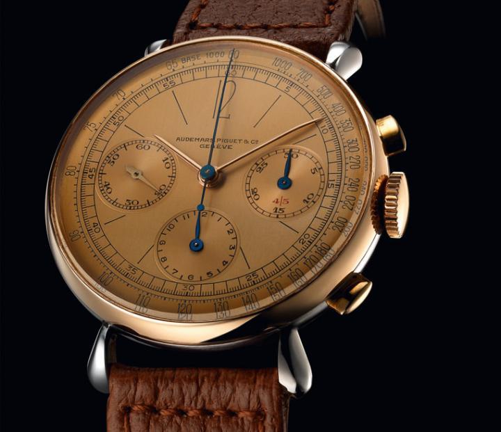 1940年代古董计时码表，搭载13VZA机芯