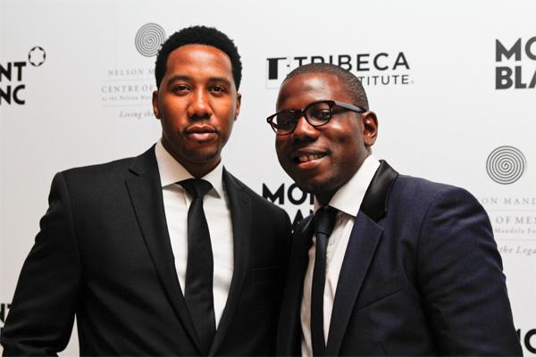 (由左至右)_尼尔森·曼德拉先生的两位孙儿─Ndaba Mandela以及Kweku Mandela