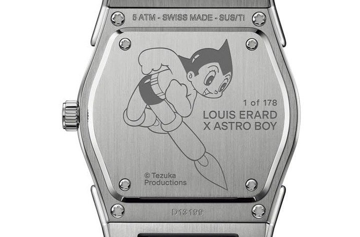旋入式实心底盖镌刻点题 Astro Boy 图案，向经典世界观致敬，呼应角色守护人性与未来理念。