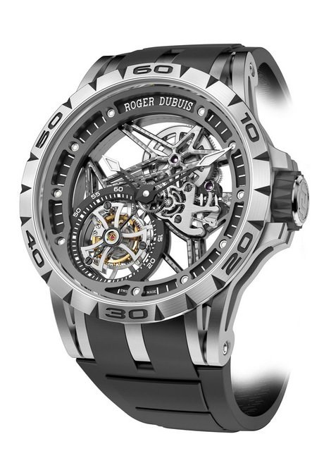 Excalibur Automatic Skeleton玫瑰金自动上链镂空腕表， 建筑美感与精湛机械的极致展现