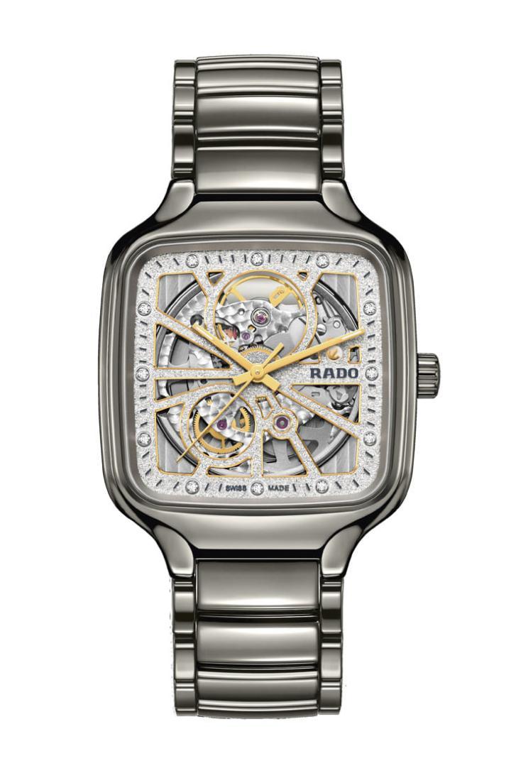 真我方形高科技陶瓷镂空表