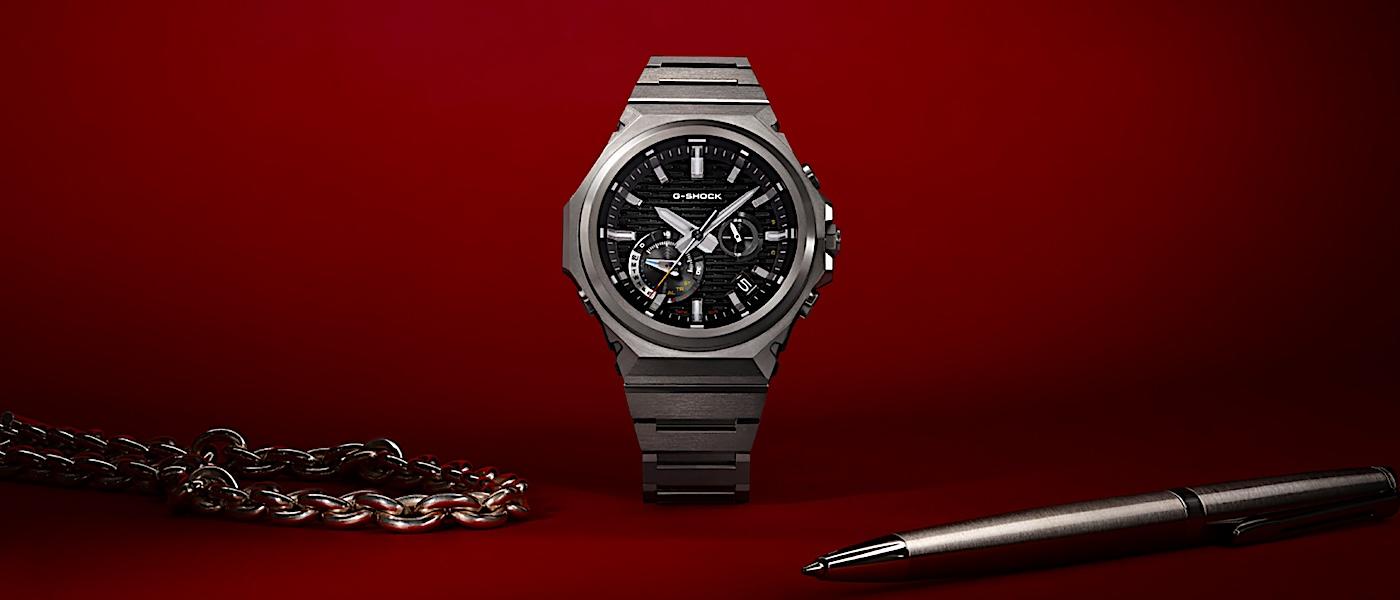 锐利极简 金属美学：G-SHOCK GST-B1000 腕表