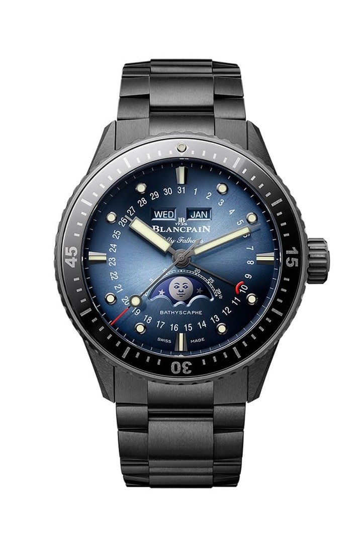 Fifty Fathoms Bathyscaphe Quantième Complet Phases de Lune