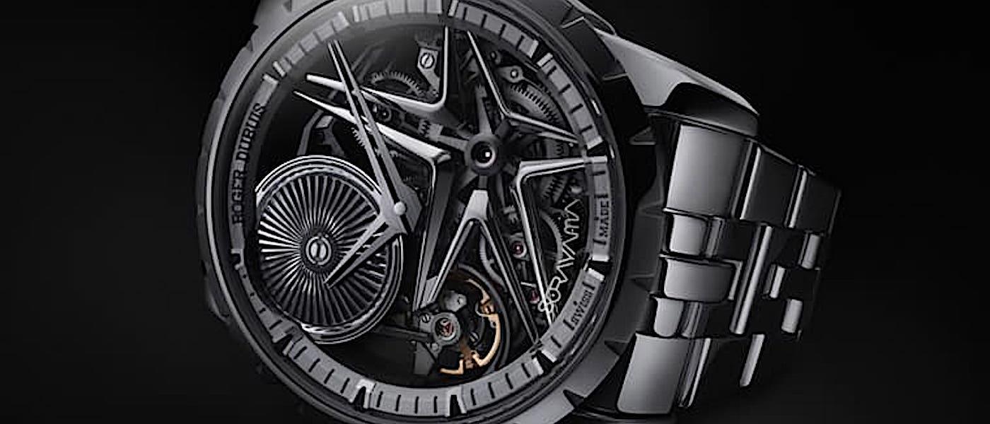 罗杰杜彼携手日本大艺术家空山基打造Excalibur单摆轮手表限量特别版