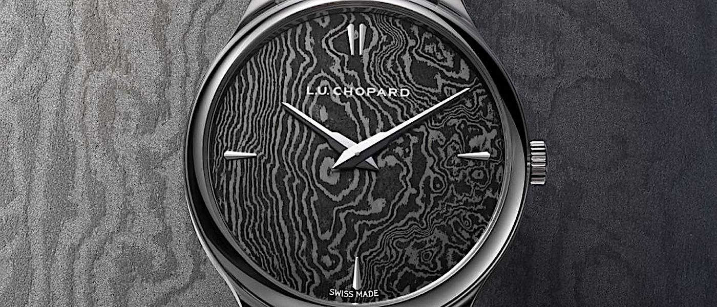 萧邦 L.U.C 面盘中的武士之魂 160 层大马士革钢淬炼的独特云纹