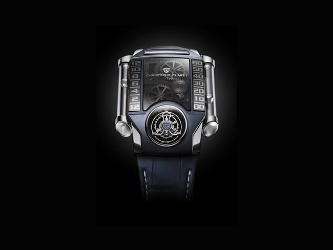 CHRISTOPHE CLARET展示出新表款X-TREM-1 白金石板蓝PVD钛金属表款